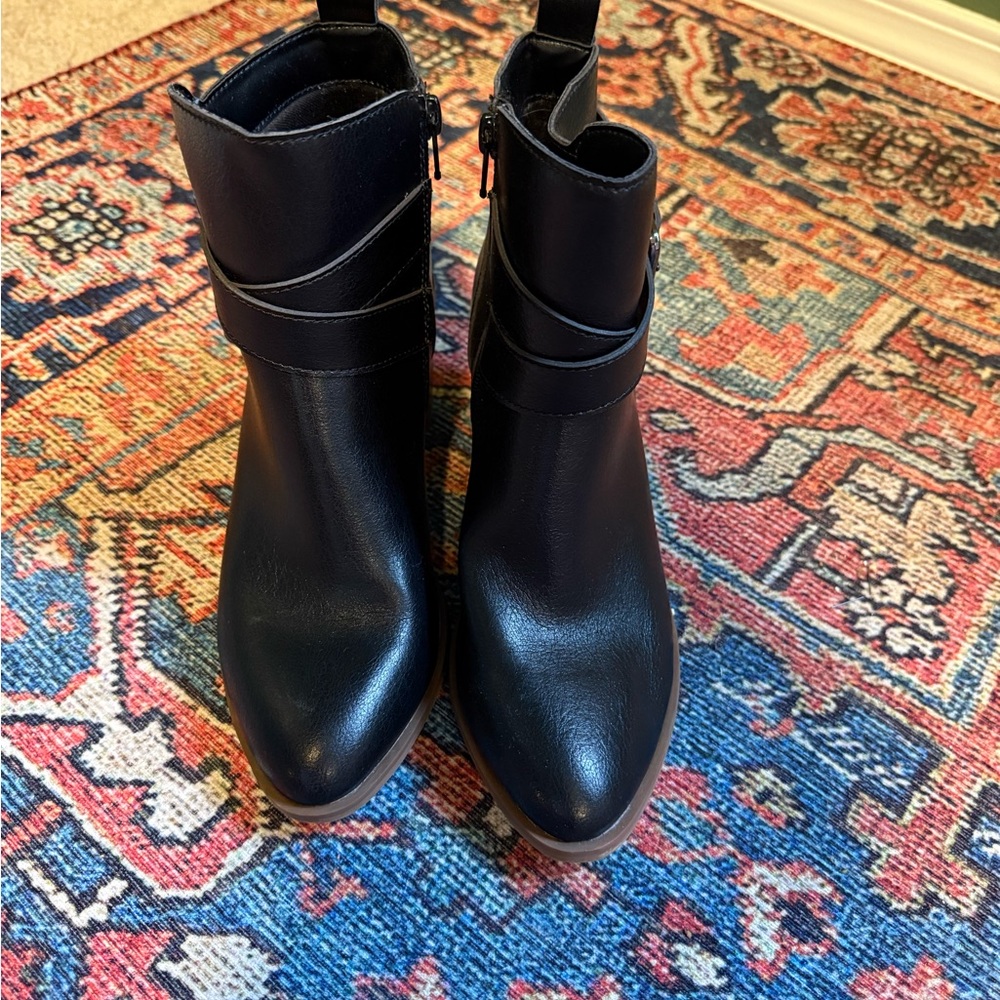 a new day Black Ankle Booties